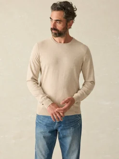 Sweaters^Faherty Brand Movement™ Crewneck Sweater - Soft Dune Heather
