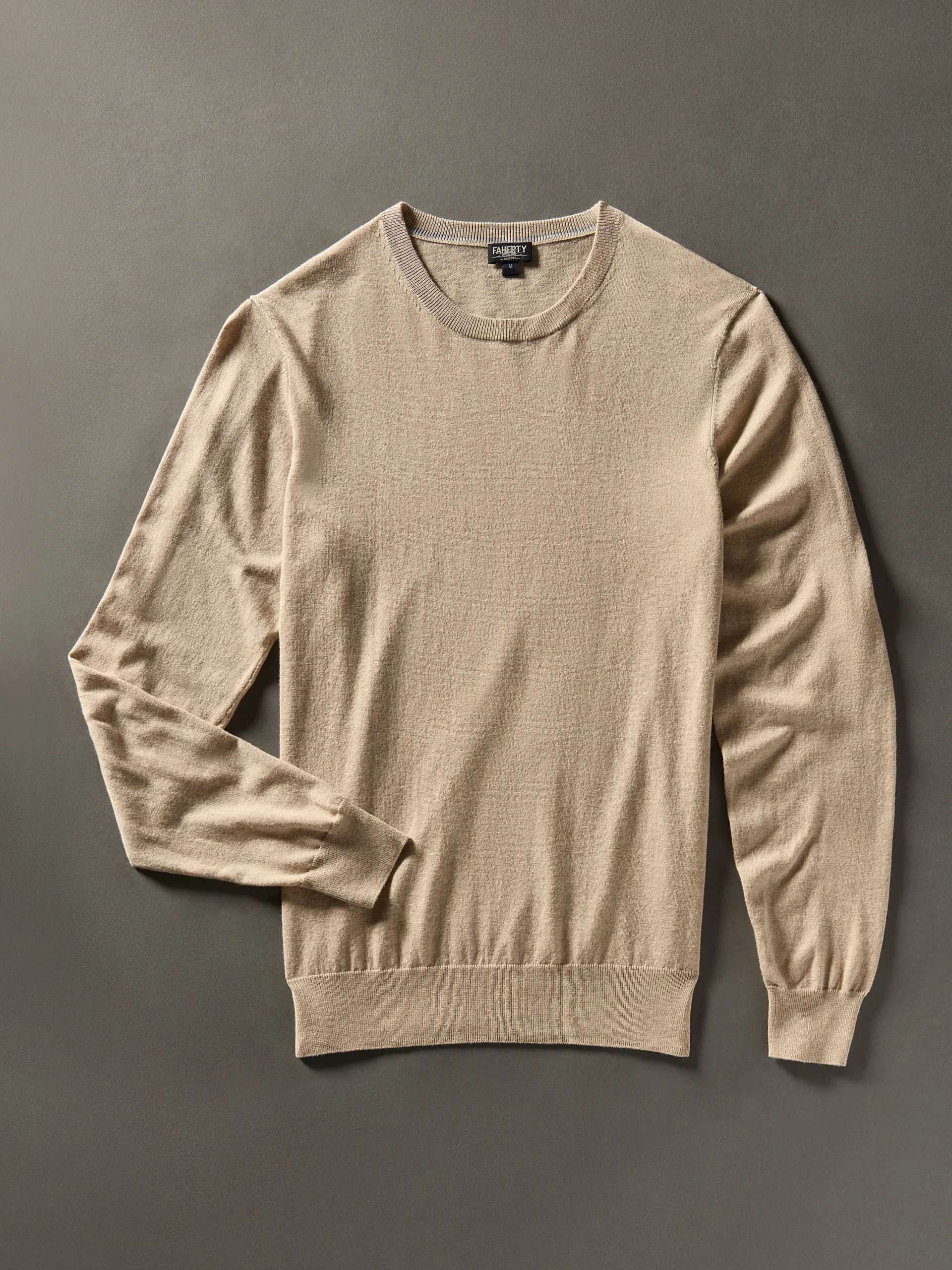 Sweaters^Faherty Brand Movement™ Crewneck Sweater - Soft Dune Heather