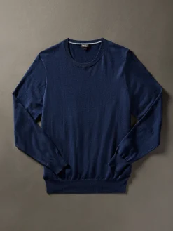 Sweaters^Faherty Brand Movement™ Crewneck Sweater (Tall) - Marine Navy Heather