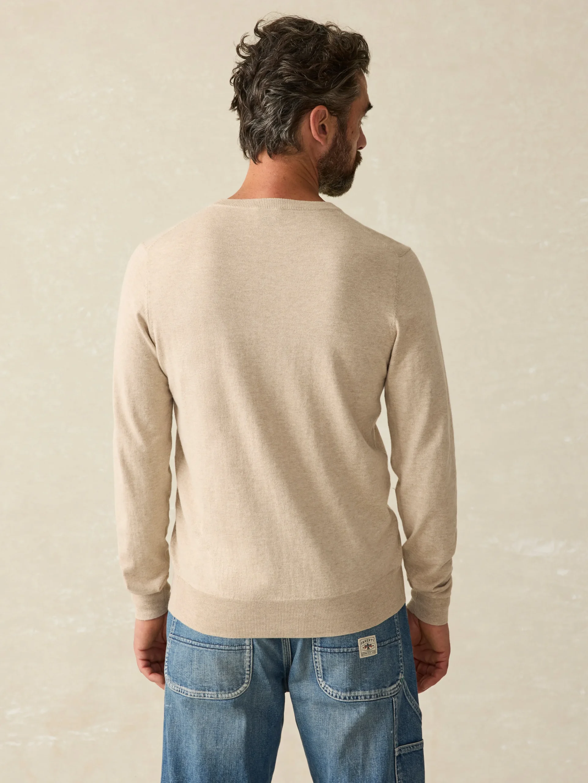 Sweaters^Faherty Brand Movement™ Crewneck Sweater (Tall) - Soft Dune Heather