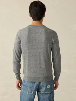 Sweaters^Faherty Brand Movement™ Crewneck Sweater (Tall) - Ivory Ash Feeder
