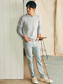Sweaters^Faherty Brand Movement™ Crewneck Sweater (Tall) - Mineral Grey Heather