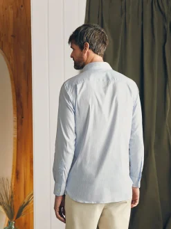 Shirts^Faherty Brand Movement™ Dress Shirt - Blue White Stripe