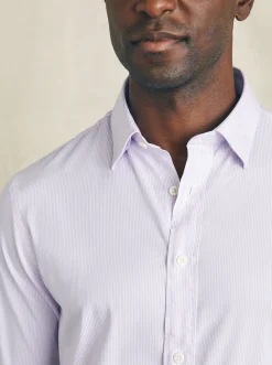 Shirts^Faherty Brand Movement™ Dress Shirt - Lavender Valley Stripe