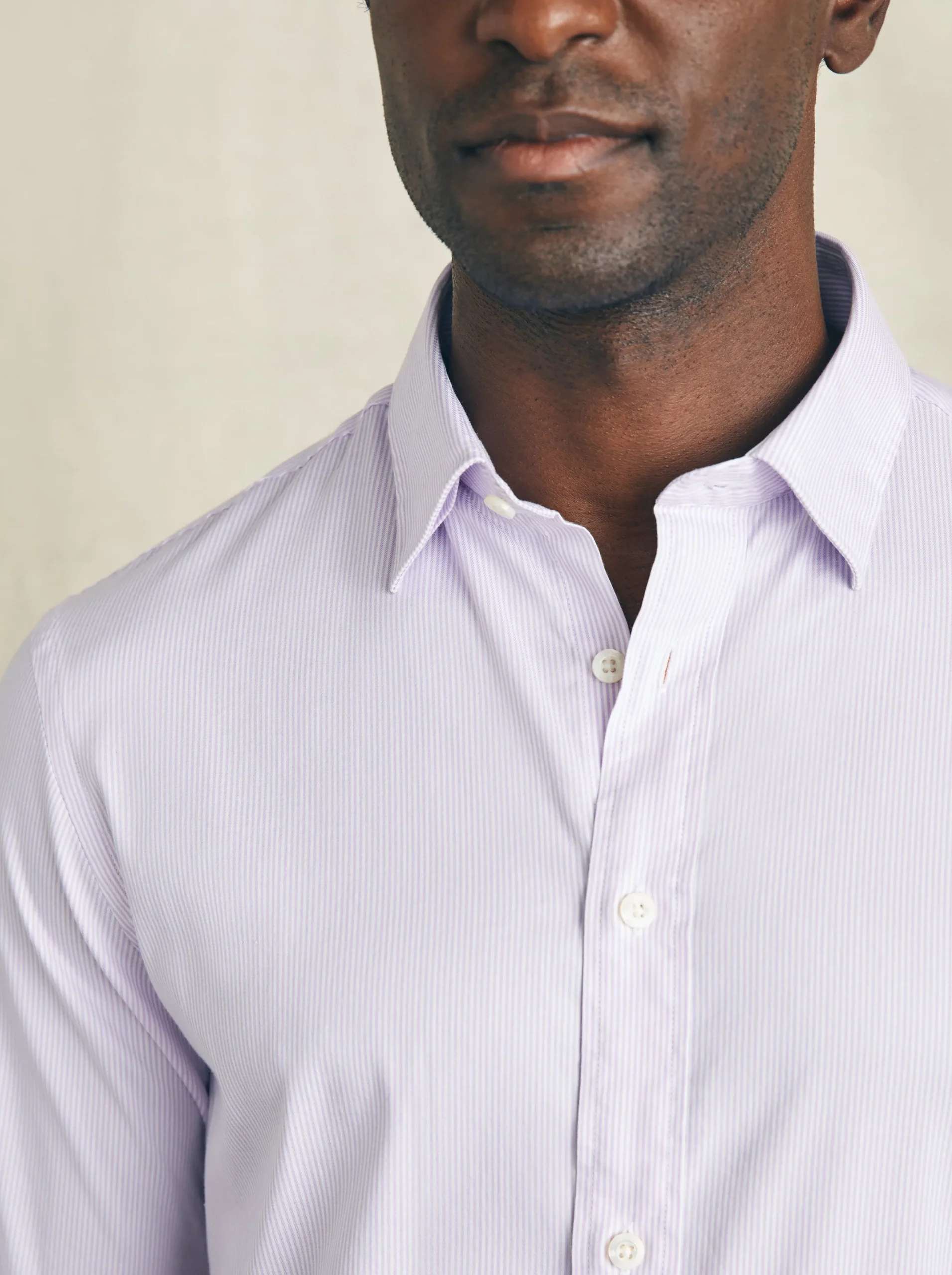 Shirts^Faherty Brand Movement™ Dress Shirt - Lavender Valley Stripe