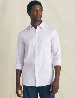 Shirts^Faherty Brand Movement™ Dress Shirt - Lavender Valley Stripe