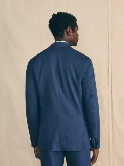 Blazers^Faherty Brand Movement™ Flex Linen Blazer - Deep Sea Navy