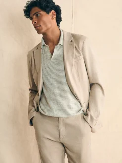 Blazers^Faherty Brand Movement™ Flex Linen Blazer - Natural