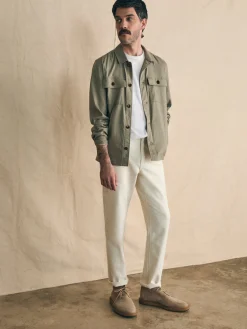 Jackets & Vests^Faherty Brand Movement™ Flex Linen Shirt Jacket - Olive Isle