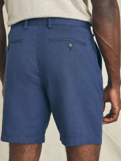 Shorts^Faherty Brand Movement™ Flex Linen Short (7" Inseam) - Deep Sea Navy