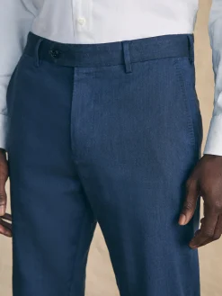 Pants^Faherty Brand Movement™ Flex Linen Trouser - Deep Sea Navy