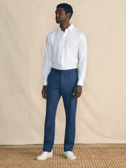 Pants^Faherty Brand Movement™ Flex Linen Trouser - Deep Sea Navy