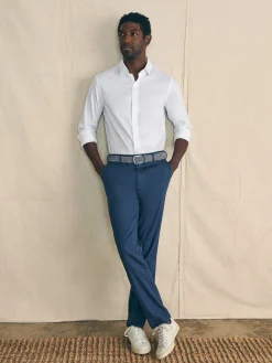 Pants^Faherty Brand Movement™ Flex Linen Trouser - Deep Sea Navy
