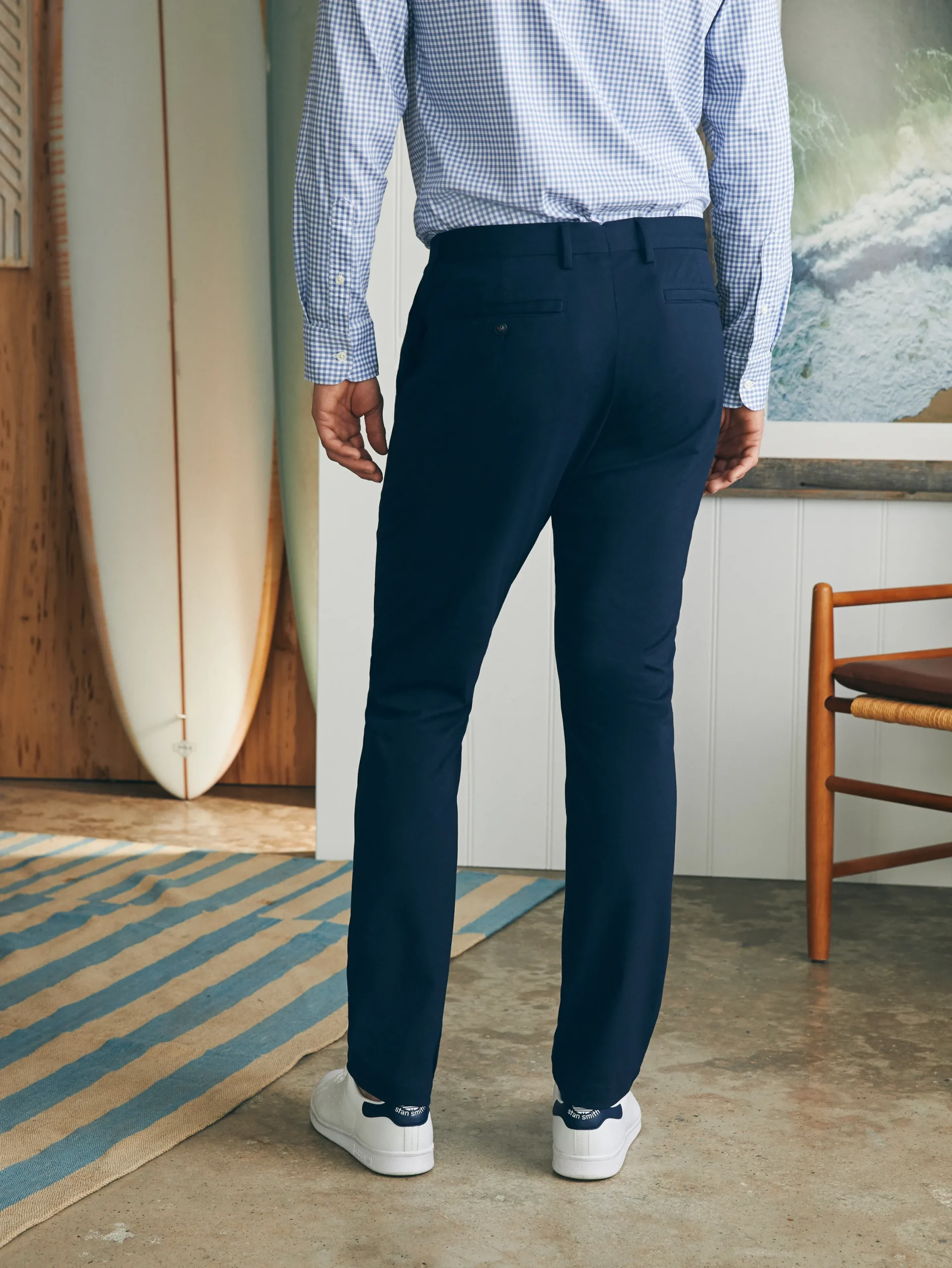 Pants^Faherty Brand Movement™ Knit Pant (32" Inseam) - Lupine Navy