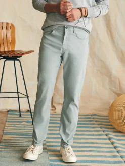 Pants^Faherty Brand Movement™ 5-Pocket Pant (32" Inseam) - Weathered Sage