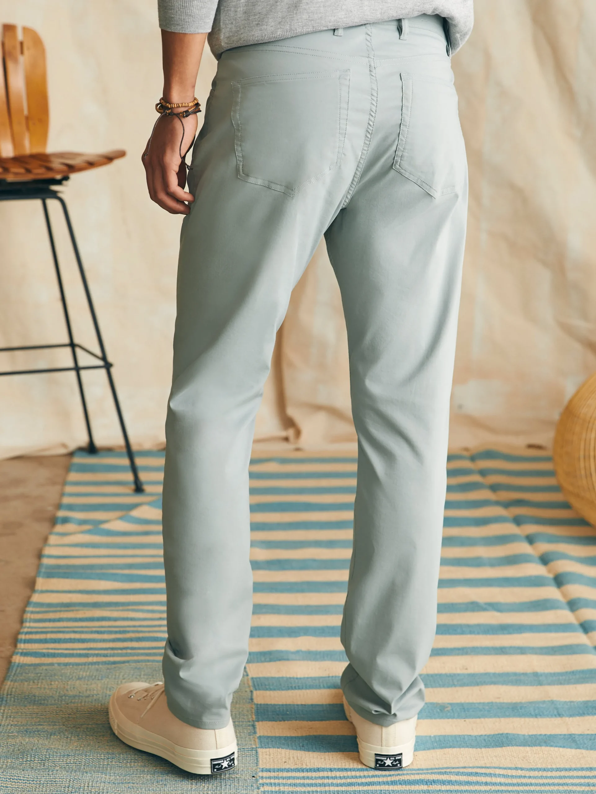 Pants^Faherty Brand Movement™ 5-Pocket Pant (32" Inseam) - Weathered Sage