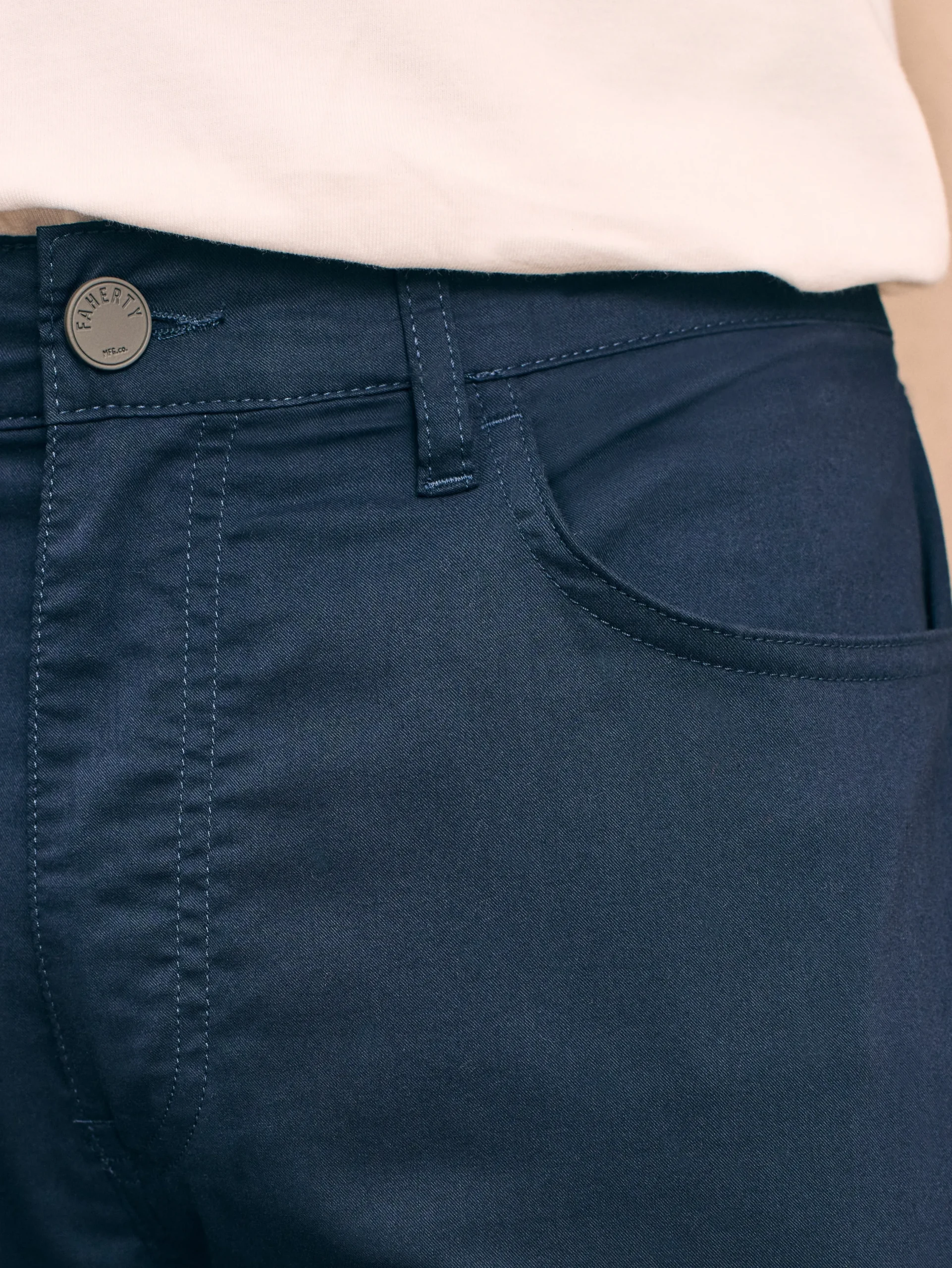 Pants^Faherty Brand Movement™ 5-Pocket Pant - Navy