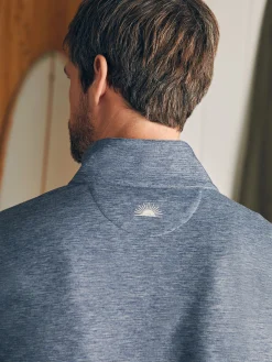 Hoodies & Sweatshirts^Faherty Brand Movement™ Quarter Zip - Deep Navy Feeder