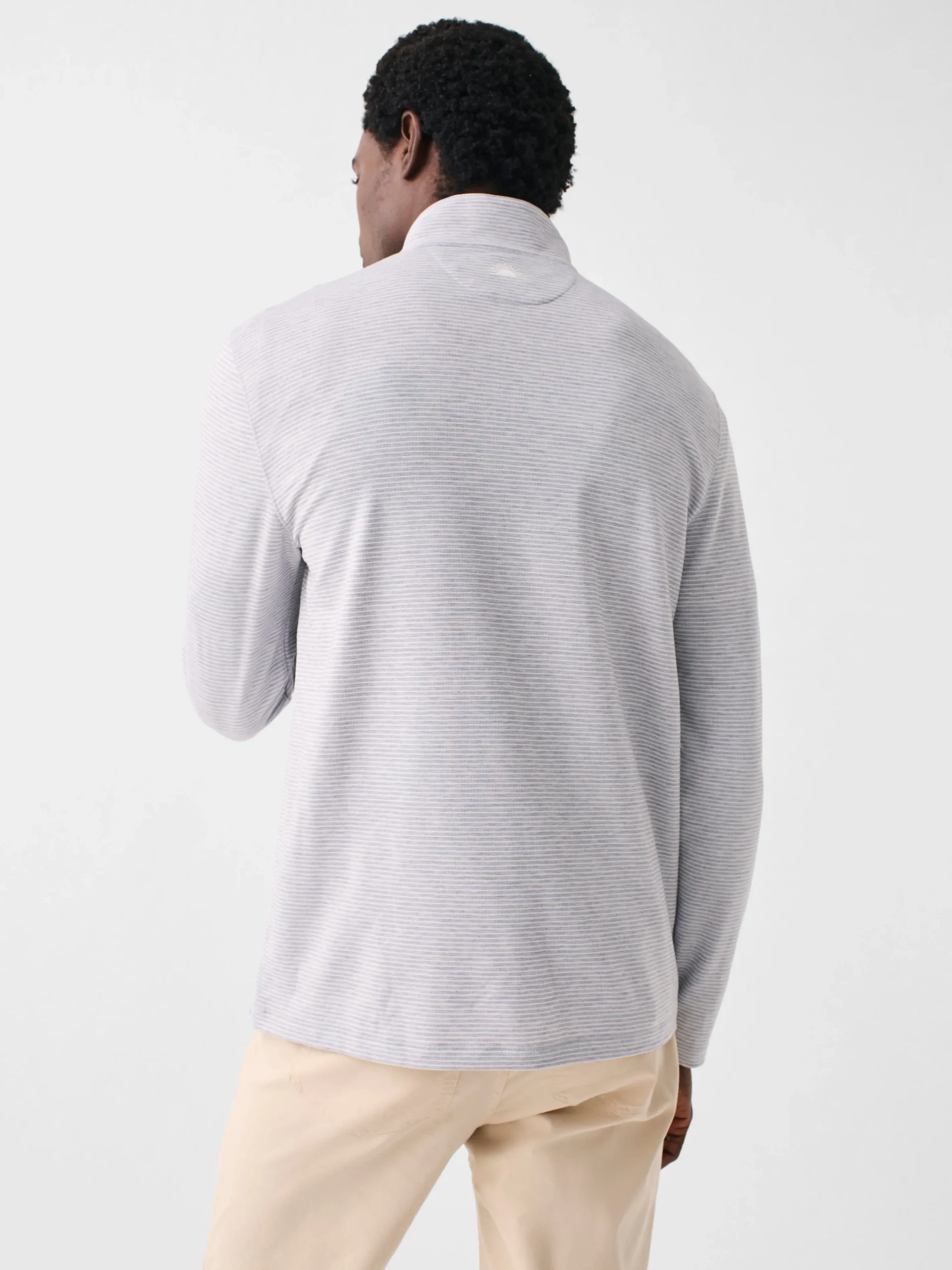 Hoodies & Sweatshirts^Faherty Brand Movement™ Quarter Zip - Mountain Grey Feeder Stripe
