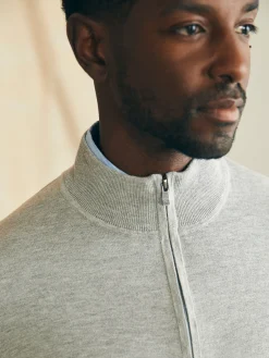Sweaters^Faherty Brand Movement™ Quarter Zip Sweater - Mineral Grey Heather