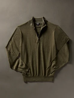 Sweaters^Faherty Brand Movement™ Quarter Zip Sweater - Olive Ridge Heather