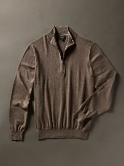 Sweaters^Faherty Brand Movement™ Quarter Zip Sweater - Walnut Creek Heather