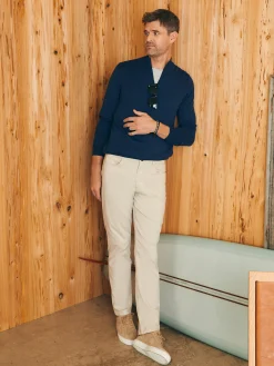 Sweaters^Faherty Brand Movement™ Quarter Zip Sweater (Tall) - Marine Navy Heather