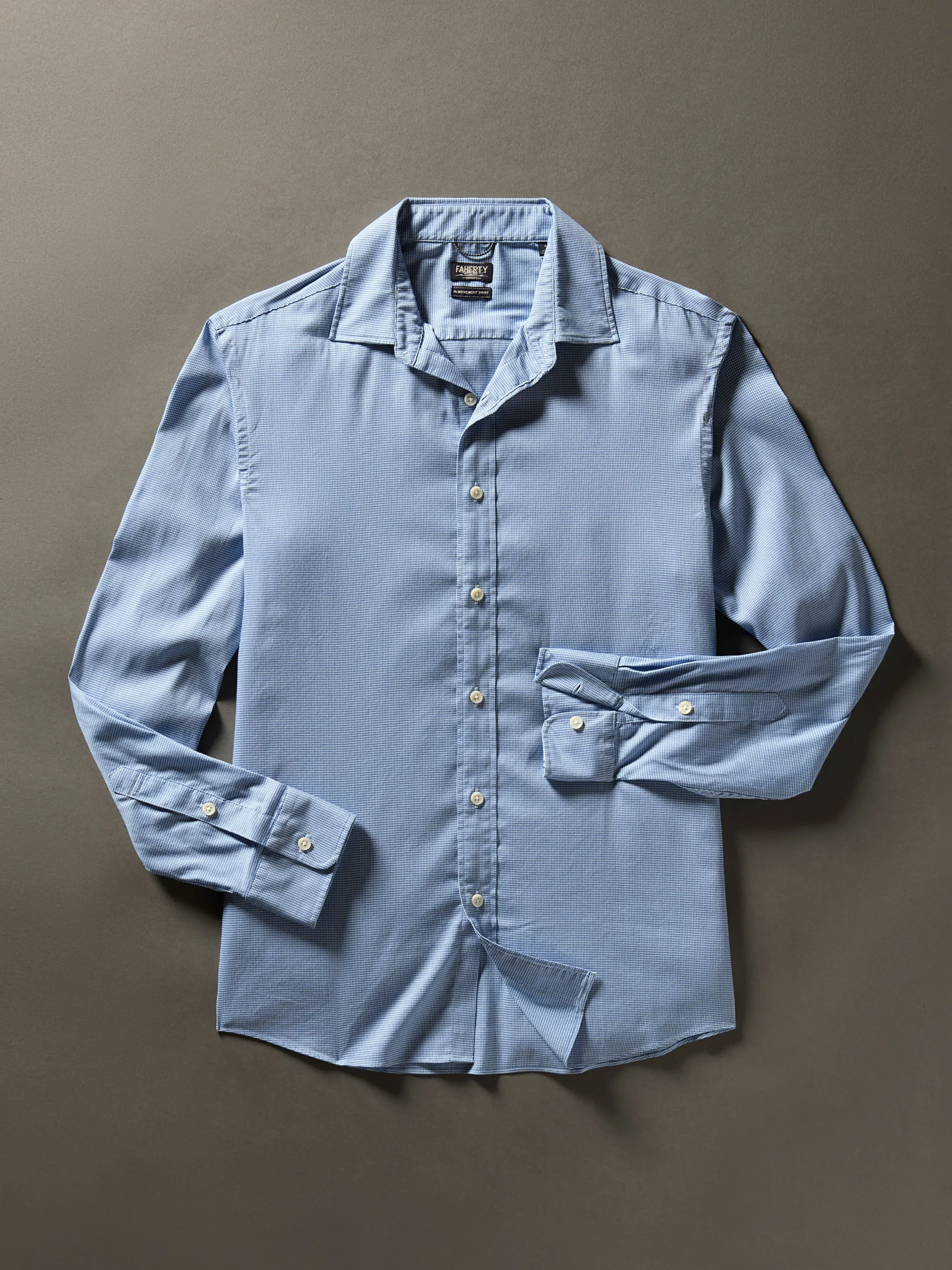 Shirts^Faherty Brand Movement™ Shirt - Azure Pincheck