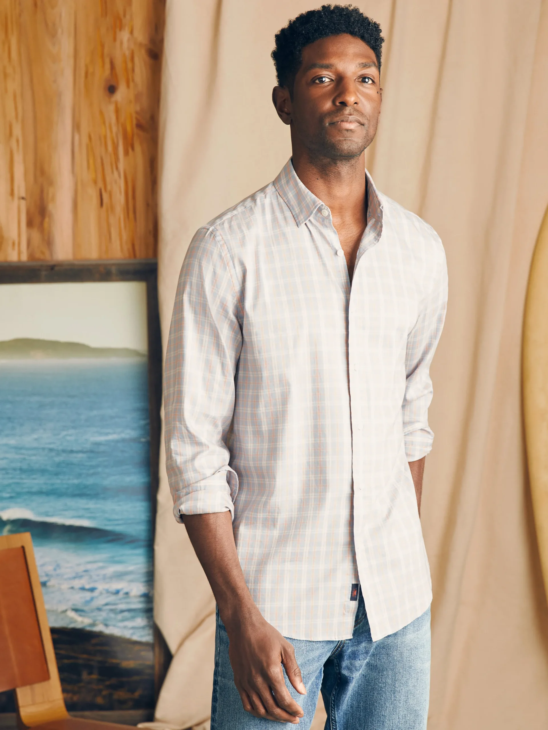 Shirts^Faherty Brand Movement™ Shirt - Blue Coral Plaid