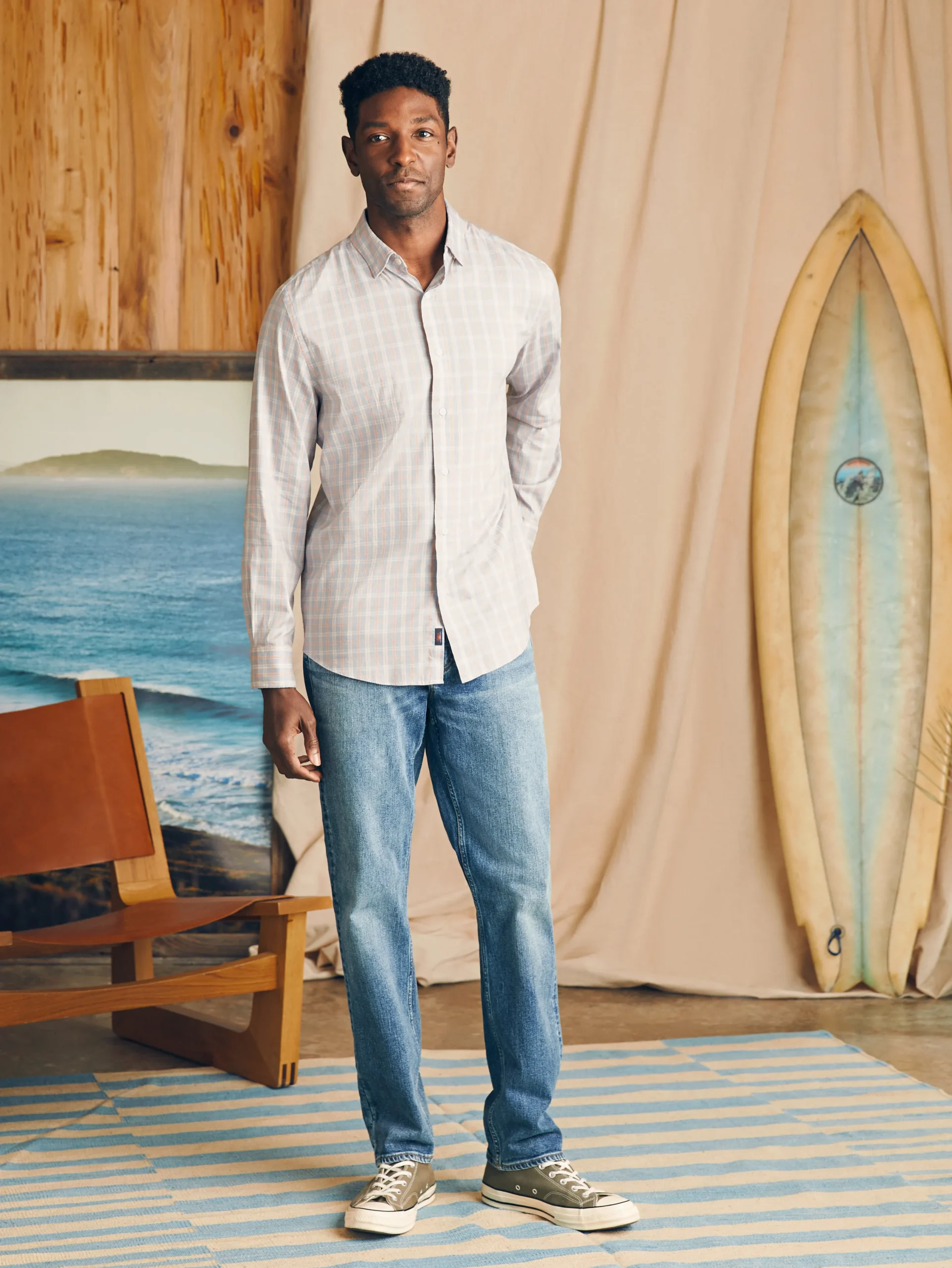 Shirts^Faherty Brand Movement™ Shirt - Blue Coral Plaid