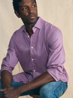 Shirts^Faherty Brand Movement™ Shirt Classic Fit - Blue Rose Gingham