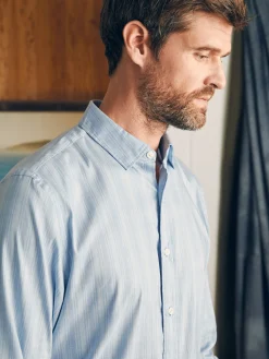 Shirts^Faherty Brand Movement™ Shirt Classic Fit - Ice Falls Plaid