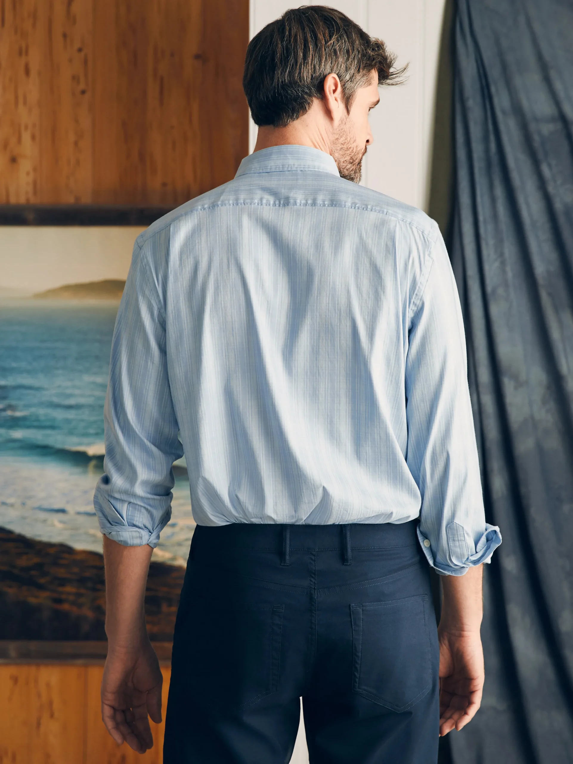 Shirts^Faherty Brand Movement™ Shirt Classic Fit - Ice Falls Plaid
