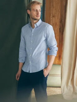 Shirts^Faherty Brand Movement™ Shirt Classic Fit - Light Blue Gingham