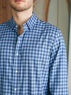 Shirts^Faherty Brand Movement™ Shirt Classic Fit - Navy Skies Check