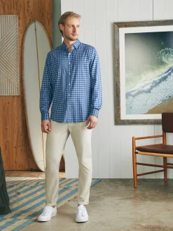 Shirts^Faherty Brand Movement™ Shirt Classic Fit - Navy Skies Check