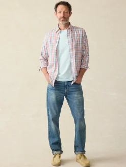 Shirts^Faherty Brand Movement™ Shirt Classic Fit - Ocean Coral Plaid