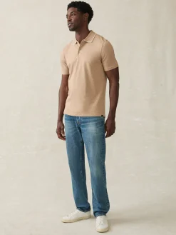Polo Shirts|T-Shirts & Henleys^Faherty Brand Movement™ Short-Sleeve Pique Polo Shirt - Driftwood Island Heather