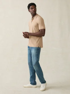 Polo Shirts|T-Shirts & Henleys^Faherty Brand Movement™ Short-Sleeve Pique Polo Shirt - Driftwood Island Heather