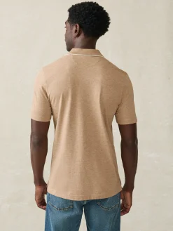 Polo Shirts|T-Shirts & Henleys^Faherty Brand Movement™ Short-Sleeve Pique Polo Shirt - Driftwood Island Heather