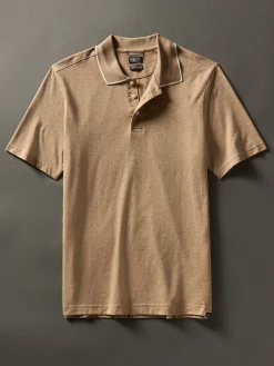 Polo Shirts|T-Shirts & Henleys^Faherty Brand Movement™ Short-Sleeve Pique Polo Shirt - Driftwood Island Heather