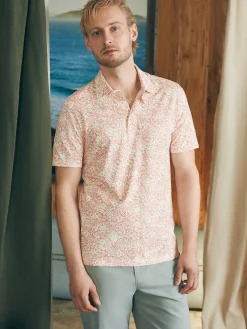 Polo Shirts^Faherty Brand Movement™ Short-Sleeve Pique Polo Shirt - Hilo Rose Floral Print