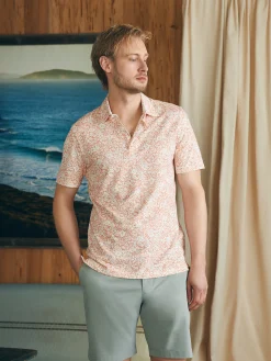 Polo Shirts^Faherty Brand Movement™ Short-Sleeve Pique Polo Shirt - Hilo Rose Floral Print