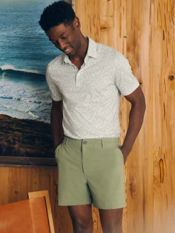 Polo Shirts^Faherty Brand Movement™ Short-Sleeve Pique Polo Shirt - Sky Canopy Print