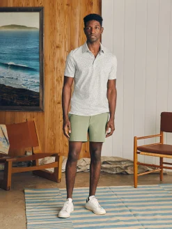 Polo Shirts^Faherty Brand Movement™ Short-Sleeve Pique Polo Shirt - Sky Canopy Print