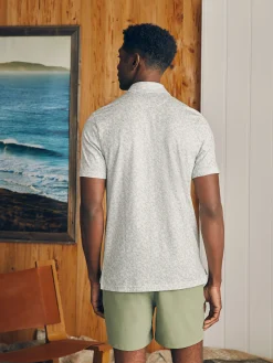 Polo Shirts^Faherty Brand Movement™ Short-Sleeve Pique Polo Shirt - Sky Canopy Print