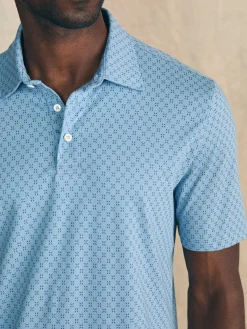 Polo Shirts^Faherty Brand Movement™ Short-Sleeve Pique Polo Shirt - Blue Surfboard Geo