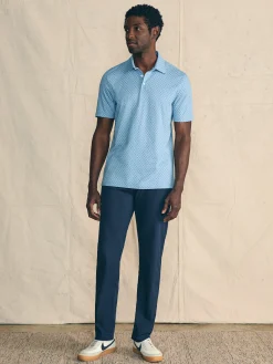 Polo Shirts^Faherty Brand Movement™ Short-Sleeve Pique Polo Shirt - Blue Surfboard Geo