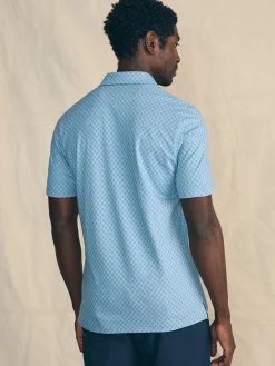 Polo Shirts^Faherty Brand Movement™ Short-Sleeve Pique Polo Shirt - Blue Surfboard Geo