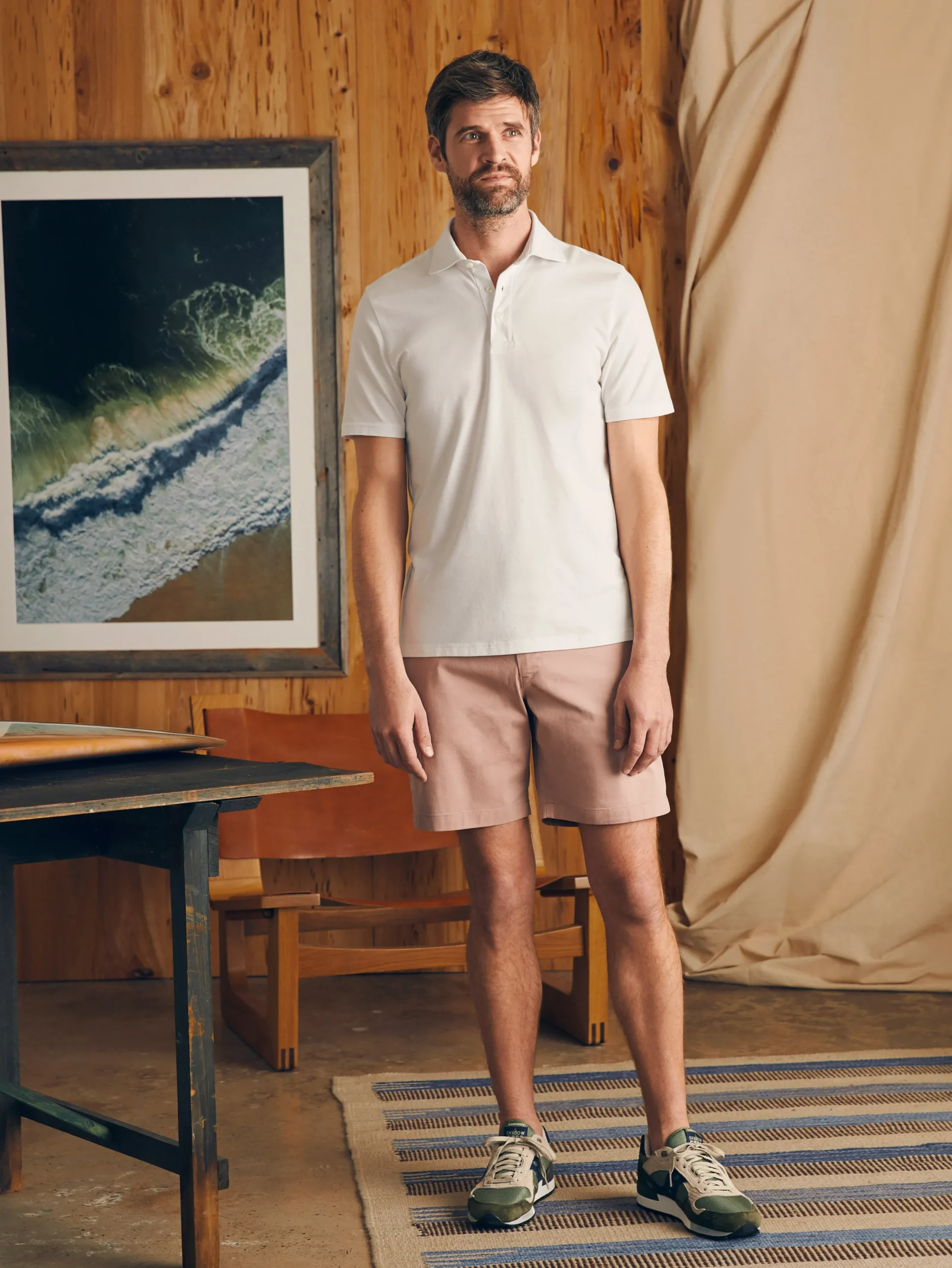 Polo Shirts^Faherty Brand Movement™ Short-Sleeve Pique Polo Shirt (Tall) - Pure White